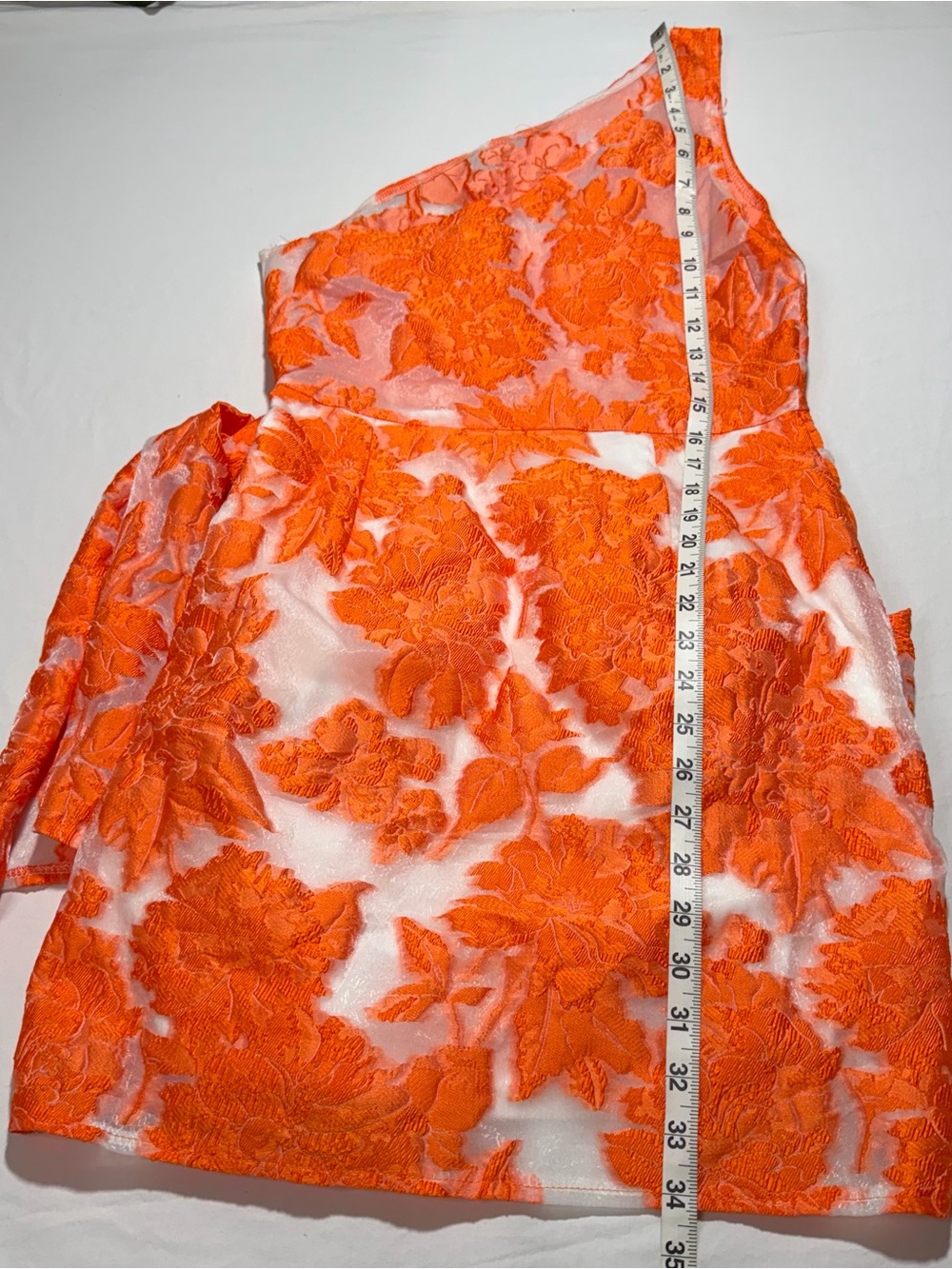 One-Shoulder Wrap Front Mini. - Picture 6 of 11